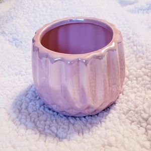 Pink Iridescent Geometric Candleholder. NWT